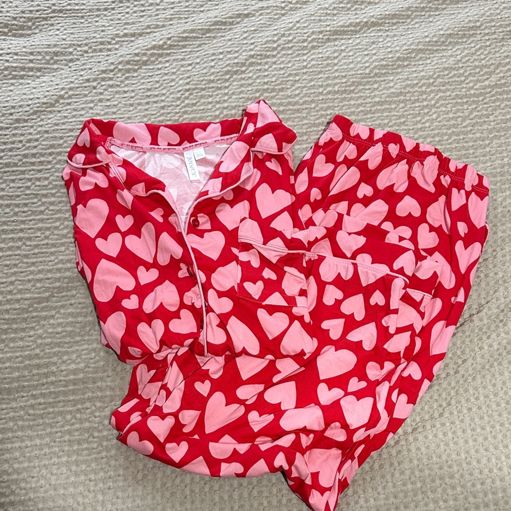Heart Patterned Pajamas